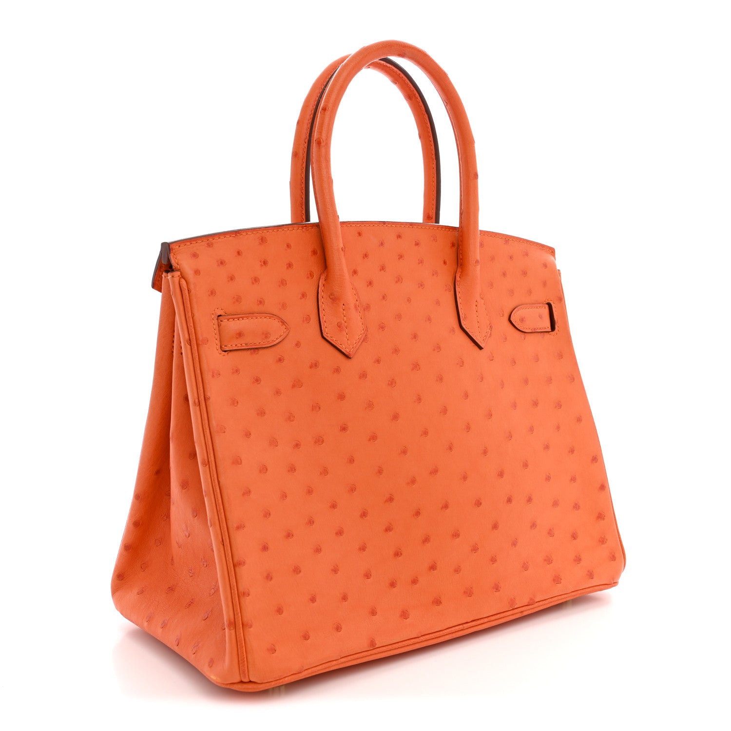 Ostrich Birkin 30 Orange