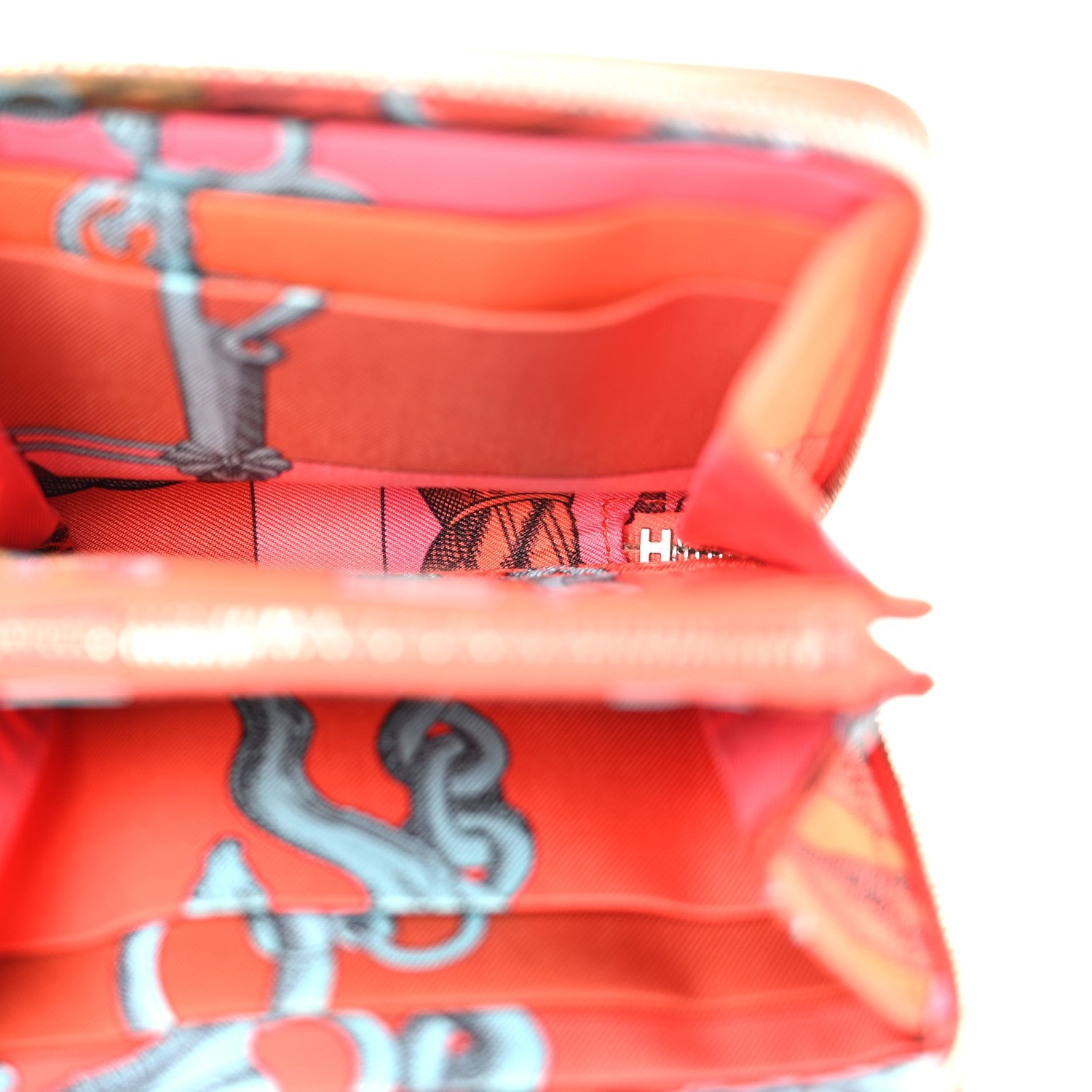 Epsom Silk'In Compact Wallet Orange Poppy