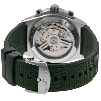 Breitling Chronomat B01 42 Green Rubber Strap Men's Watch AB0134101L2S1