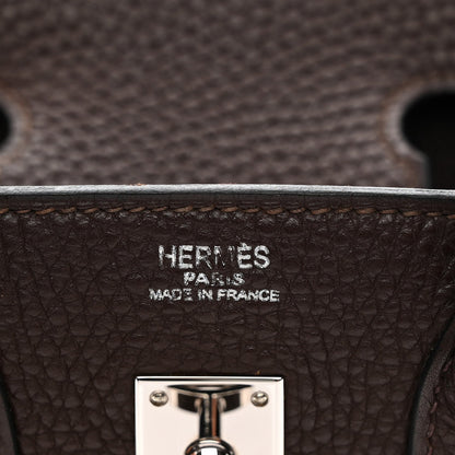Togo Birkin 25 Chocolate