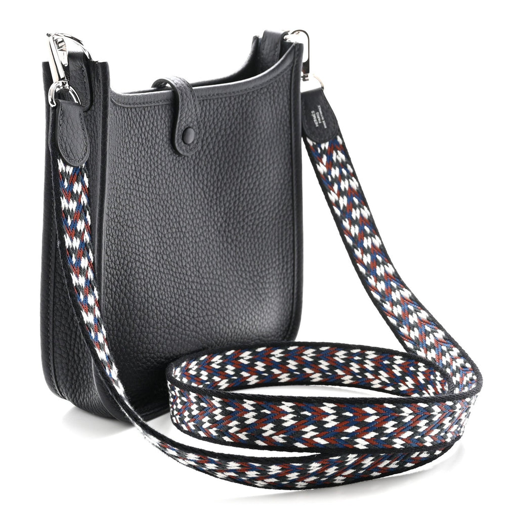 Taurillon Clemence Zigzag Evelyne TPM Caban Black Bleu Zellige Indigo