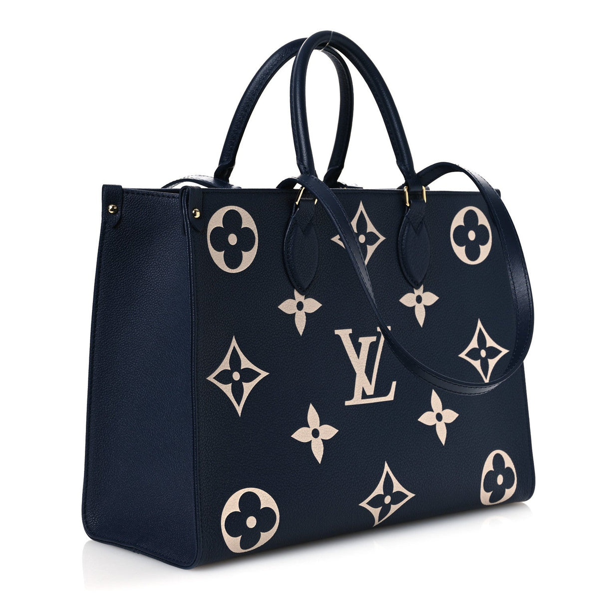 Empreinte Monogram Giant Onthego MM Navy Creme
