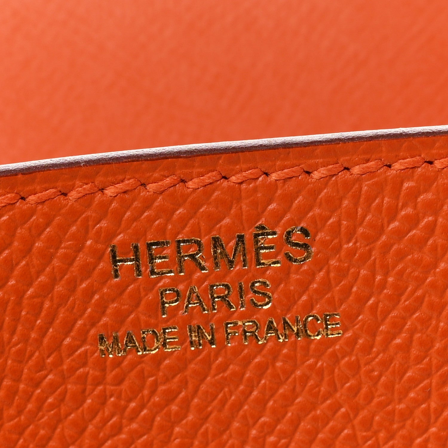 Epsom Birkin 35 Orange