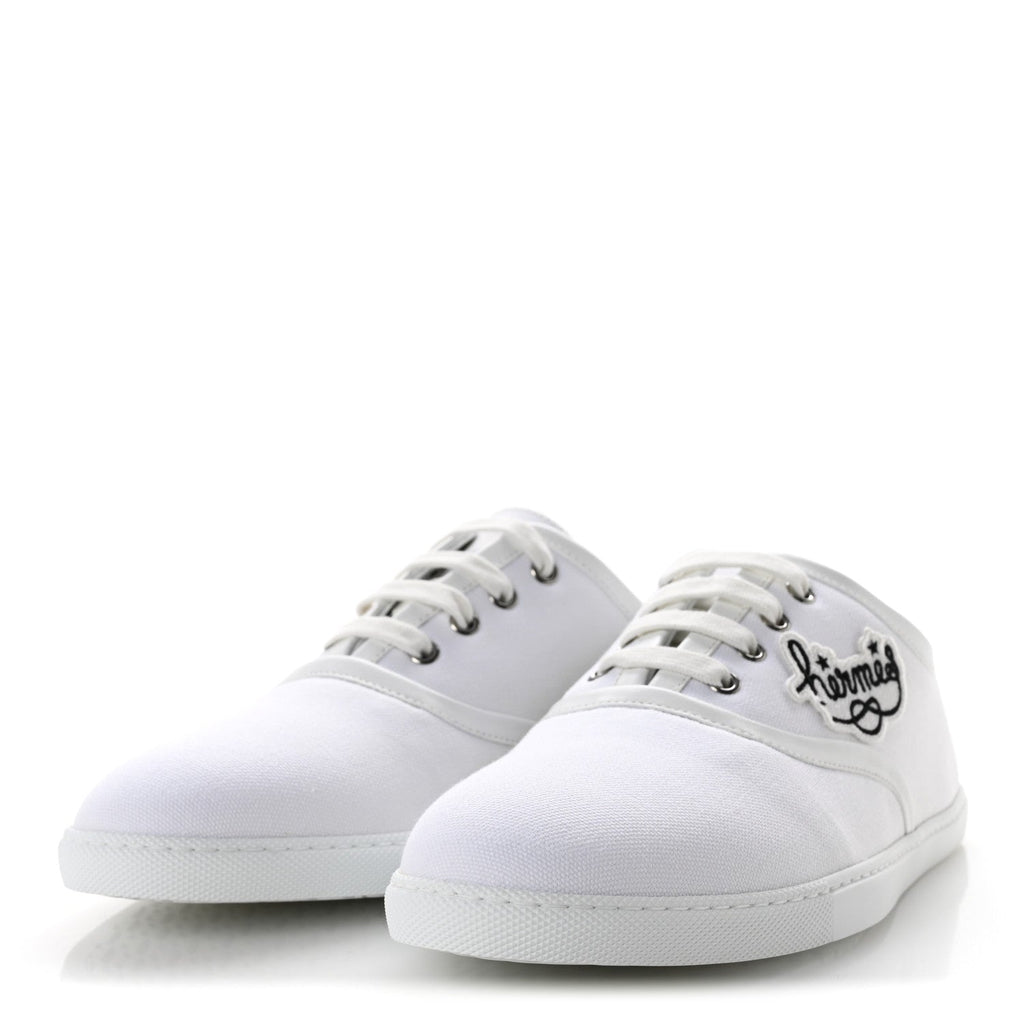 Canvas Embroidered Innocent Sneakers 41 White