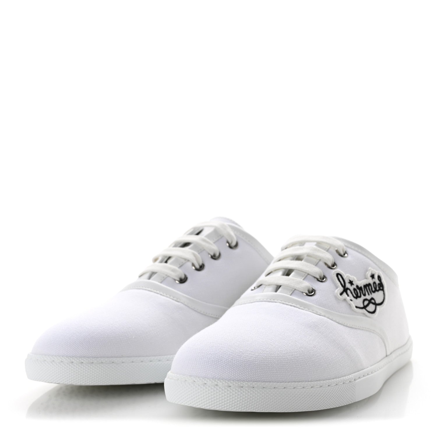 Canvas Embroidered Innocent Sneakers 41 White