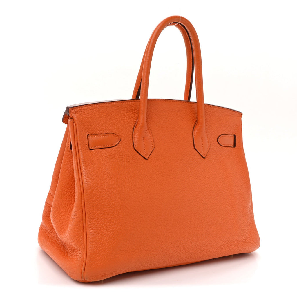 Taurillon Clemence Birkin 30 Orange