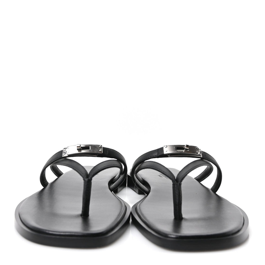 Calfskin Miss Sandals 37 Black