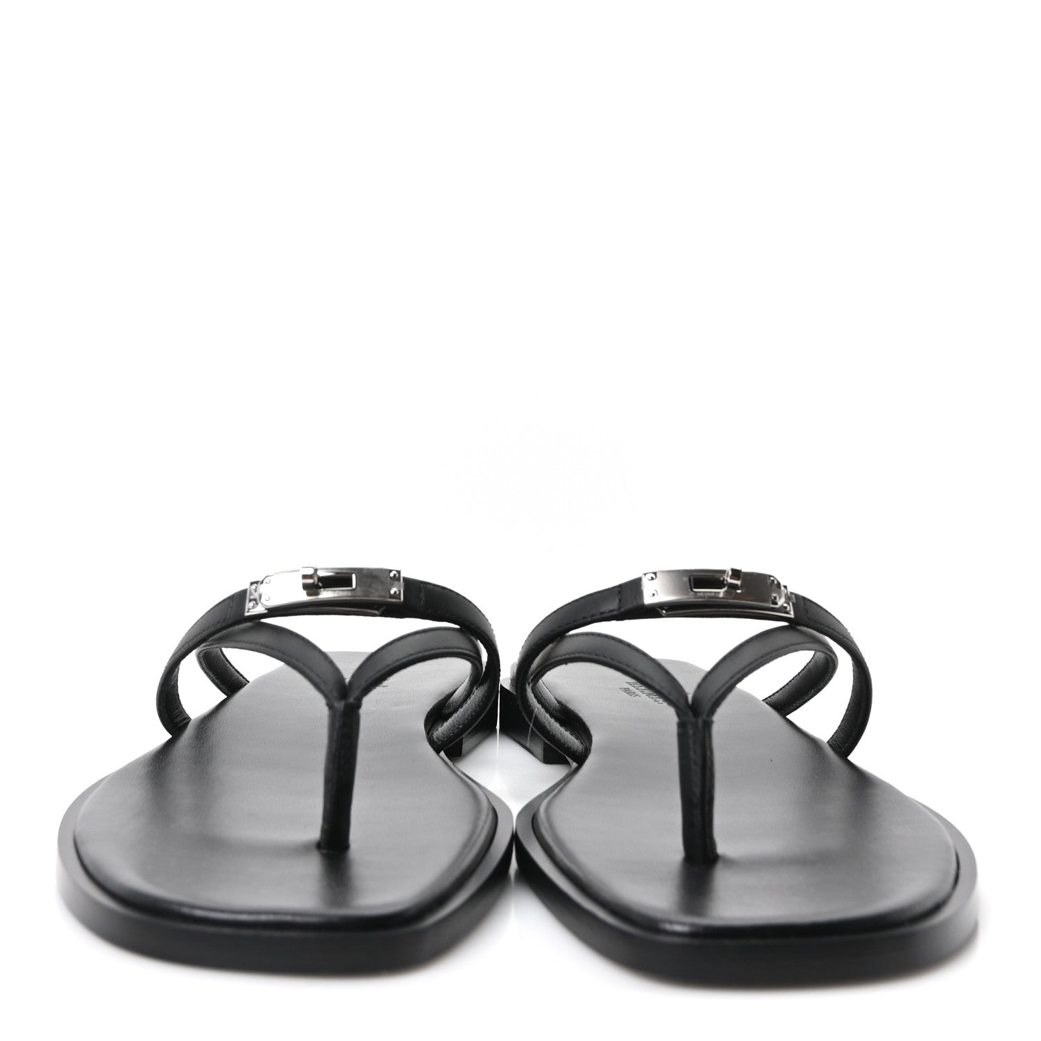 Calfskin Miss Sandals 37 Black