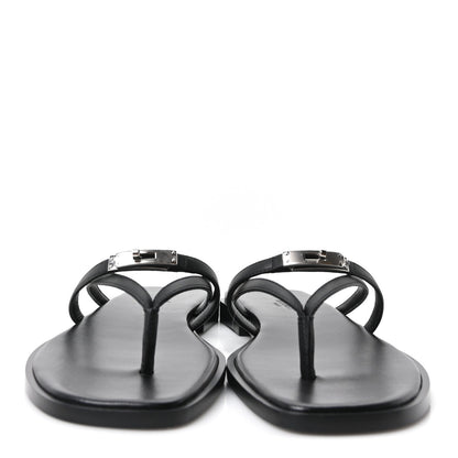 Calfskin Miss Sandals 37 Black