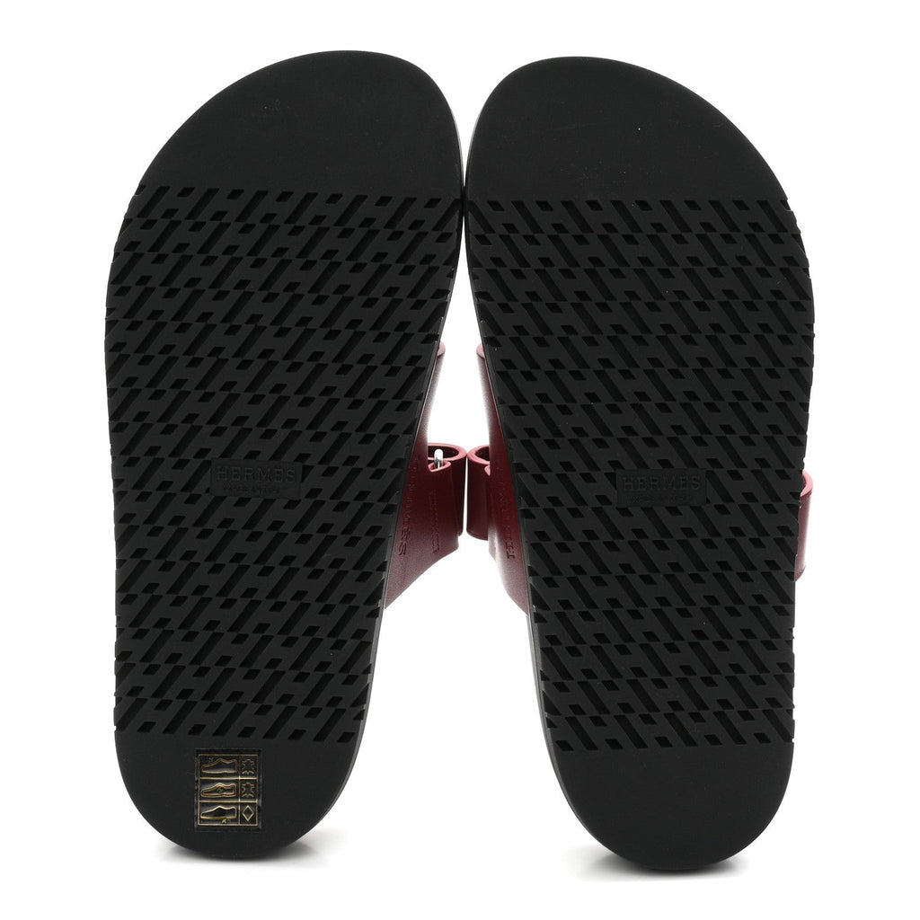 Calfskin Womens Chypre Sandals 36 Rouge H