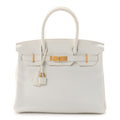Taurillon Clemence Birkin 30 White
