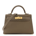 Epsom Mini Kelly Sellier 20 Etoupe