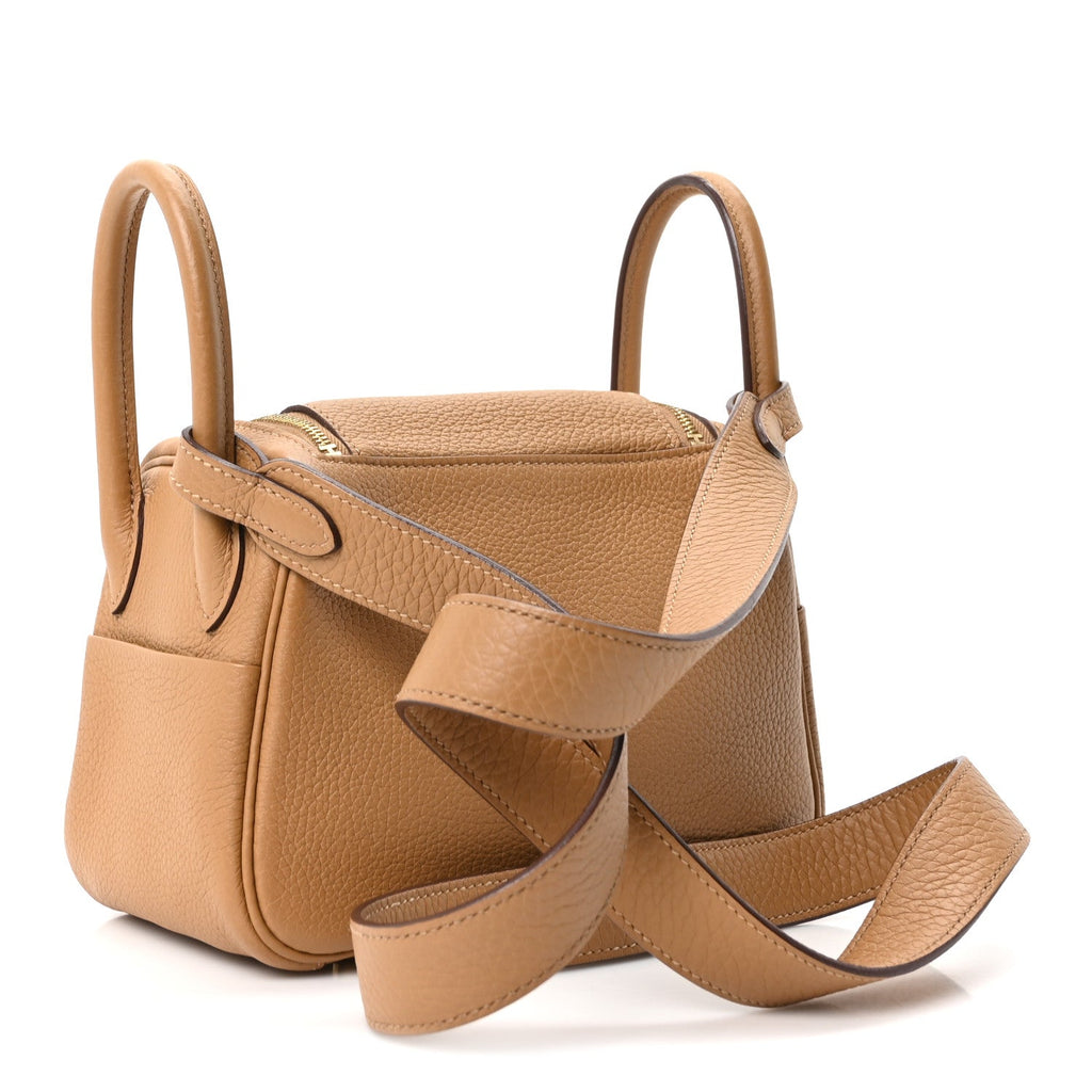 Taurillon Clemence Mini Lindy 20 Biscuit