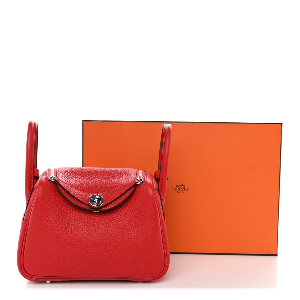 Taurillon Clemence Mini Lindy 20 Rouge Radieux