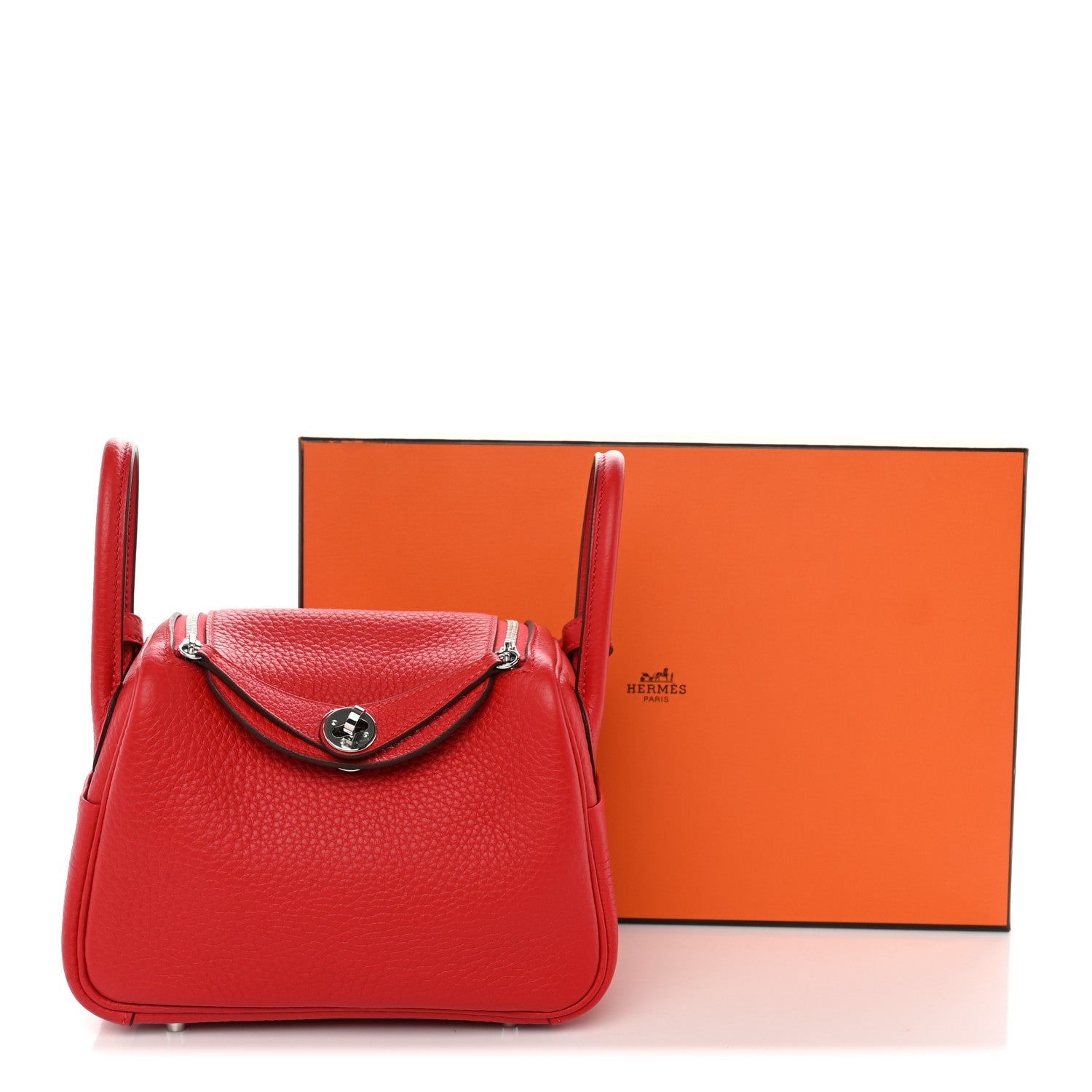 Taurillon Clemence Mini Lindy 20 Rouge Radieux