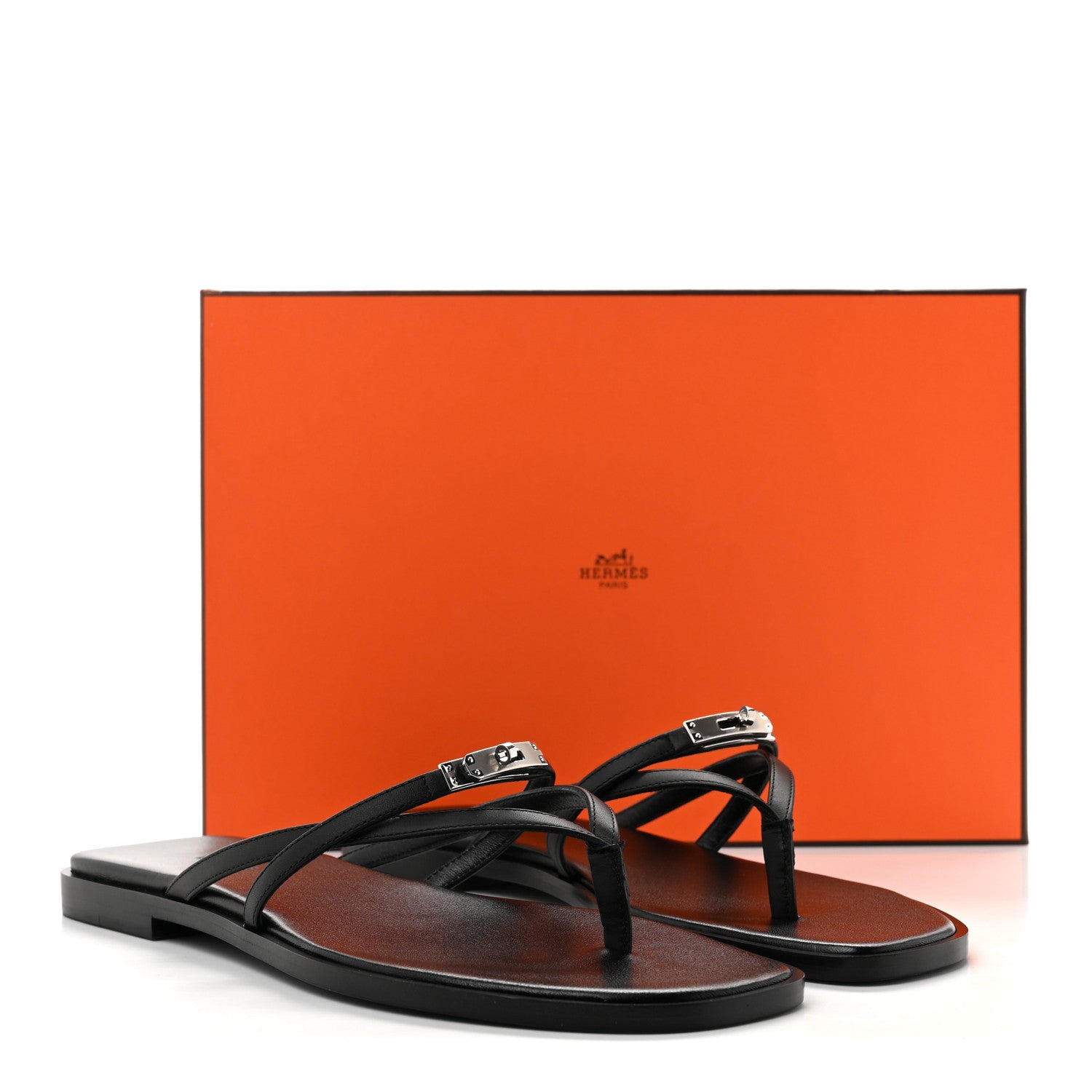 Calfskin Miss Sandals 39 Black