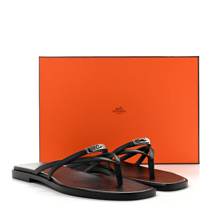 Calfskin Miss Sandals 39 Black