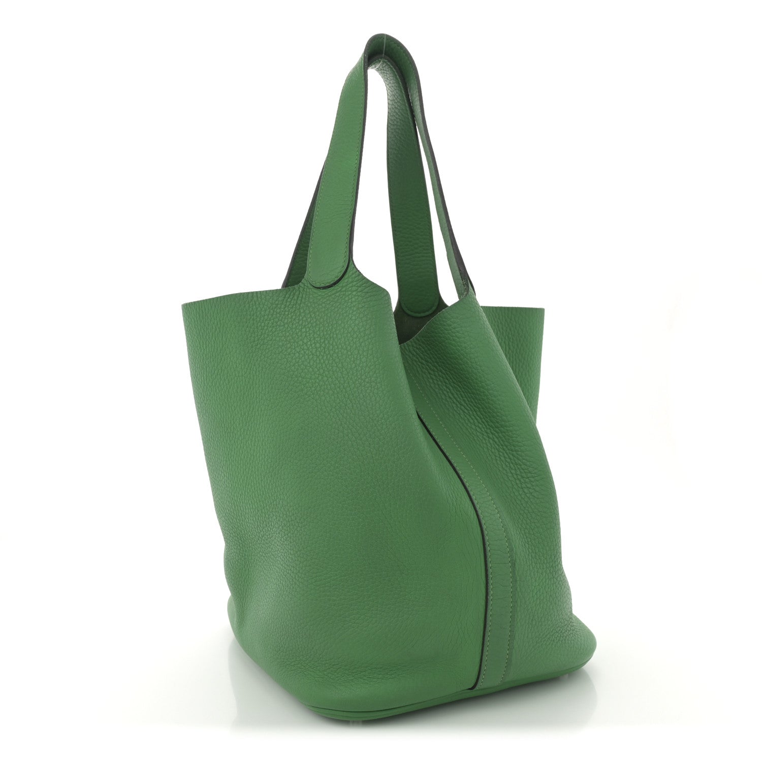 Taurillon Clemence Picotin Lock 26 GM Bamboo