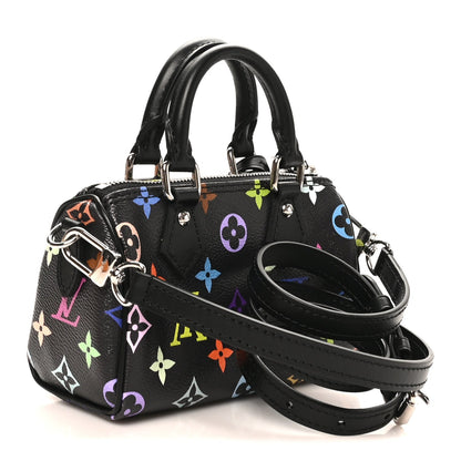 LV X TM Monogram Multicolor Nano Speedy Black