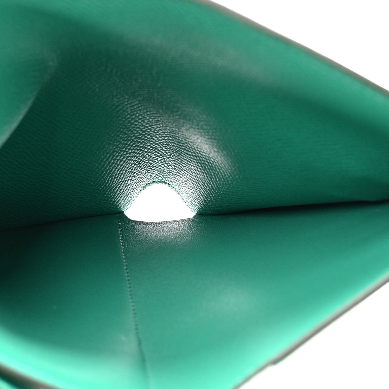 Epsom Shiny Alligator Kelly Medium Wallet Vert Jade