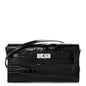 Shiny Alligator Kelly Wallet To Go Black