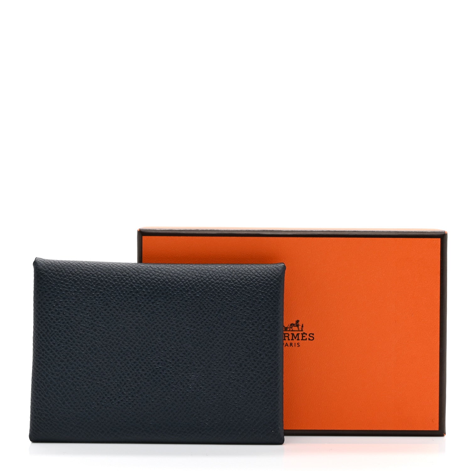 Epsom Verso Calvi Duo Card Case Bleu Indigo