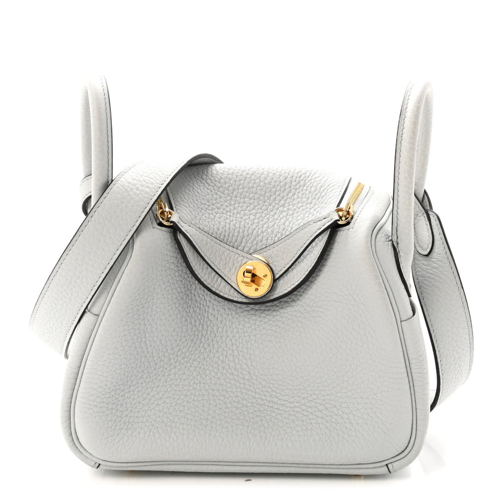 Taurillon Clemence Mini Lindy 20 Bleu Pale