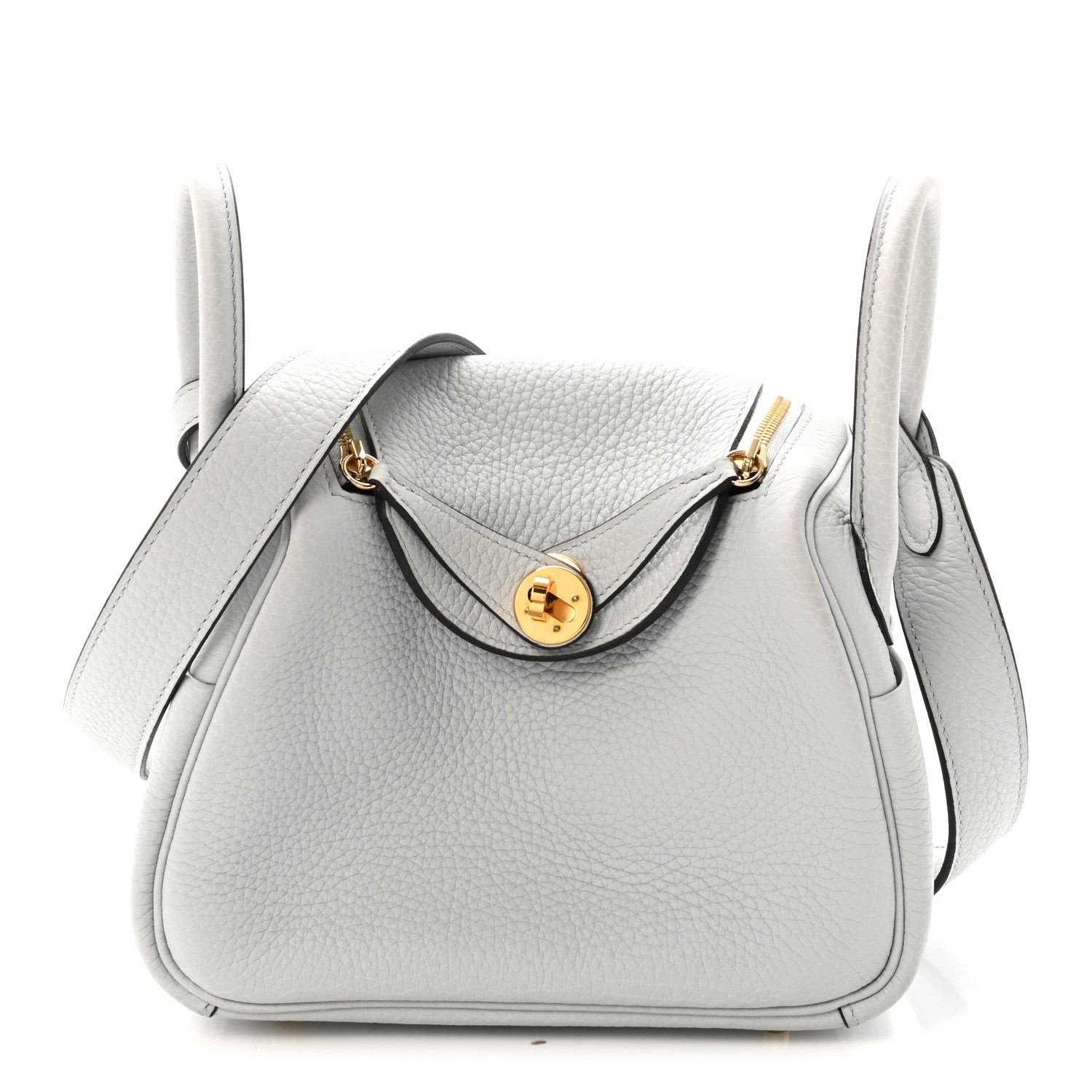 Taurillon Clemence Mini Lindy 20 Bleu Pale