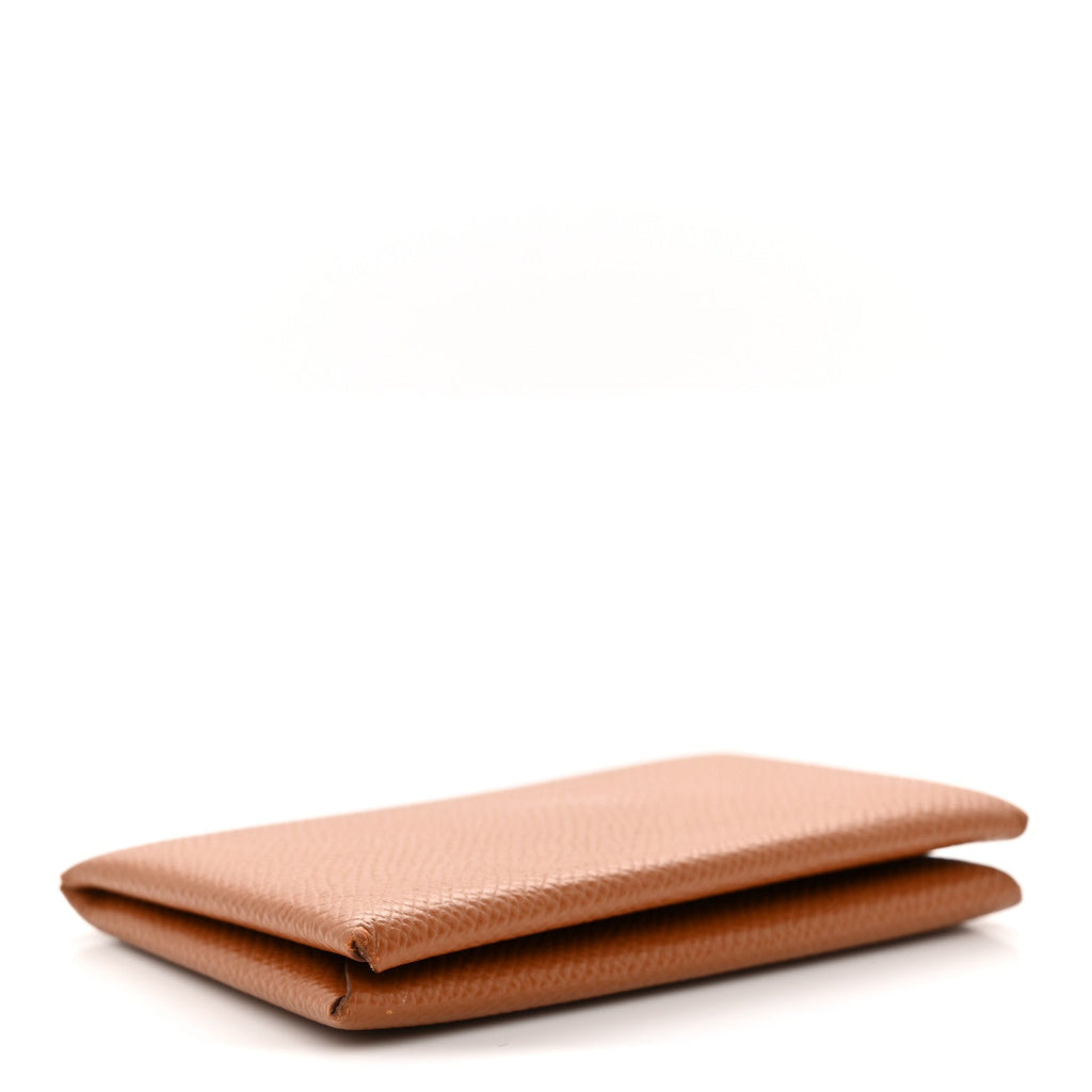 Epsom Calvi Card Case Gold