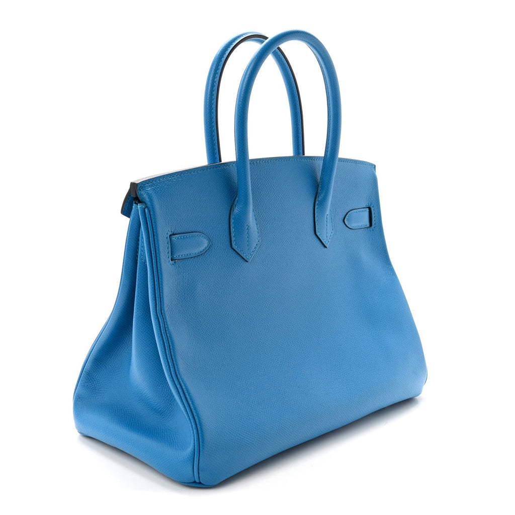 Epsom Birkin 30 Bleu Frida