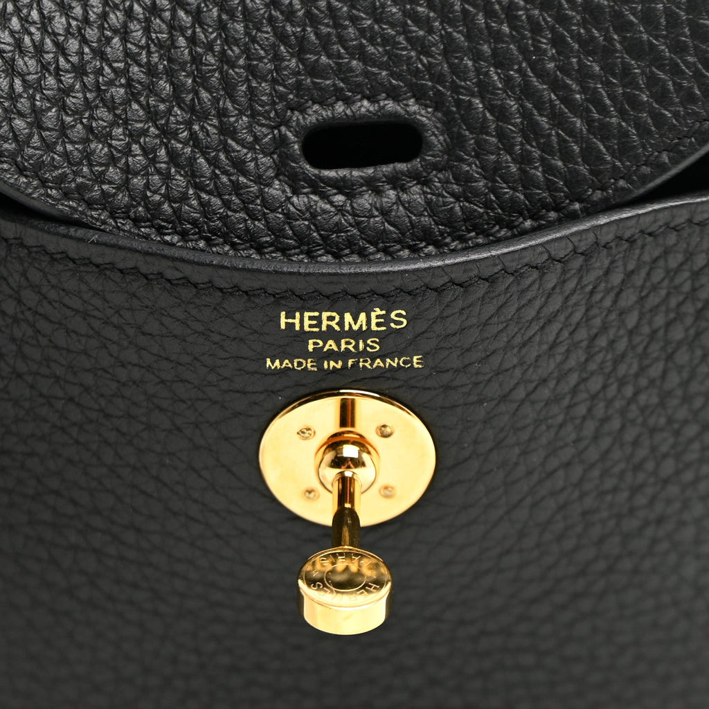 Taurillon Clemence Mini Lindy 20 Black
