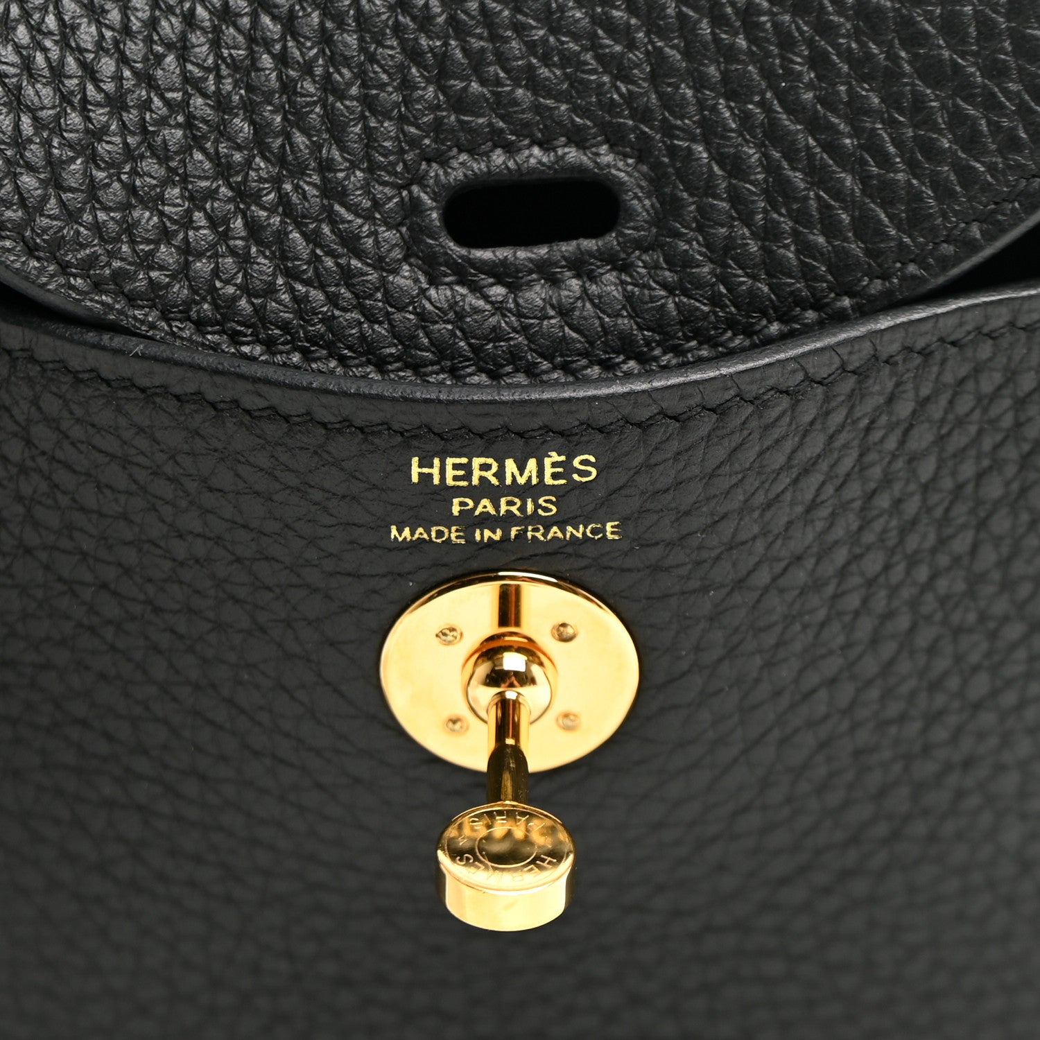 Taurillon Clemence Mini Lindy 20 Black