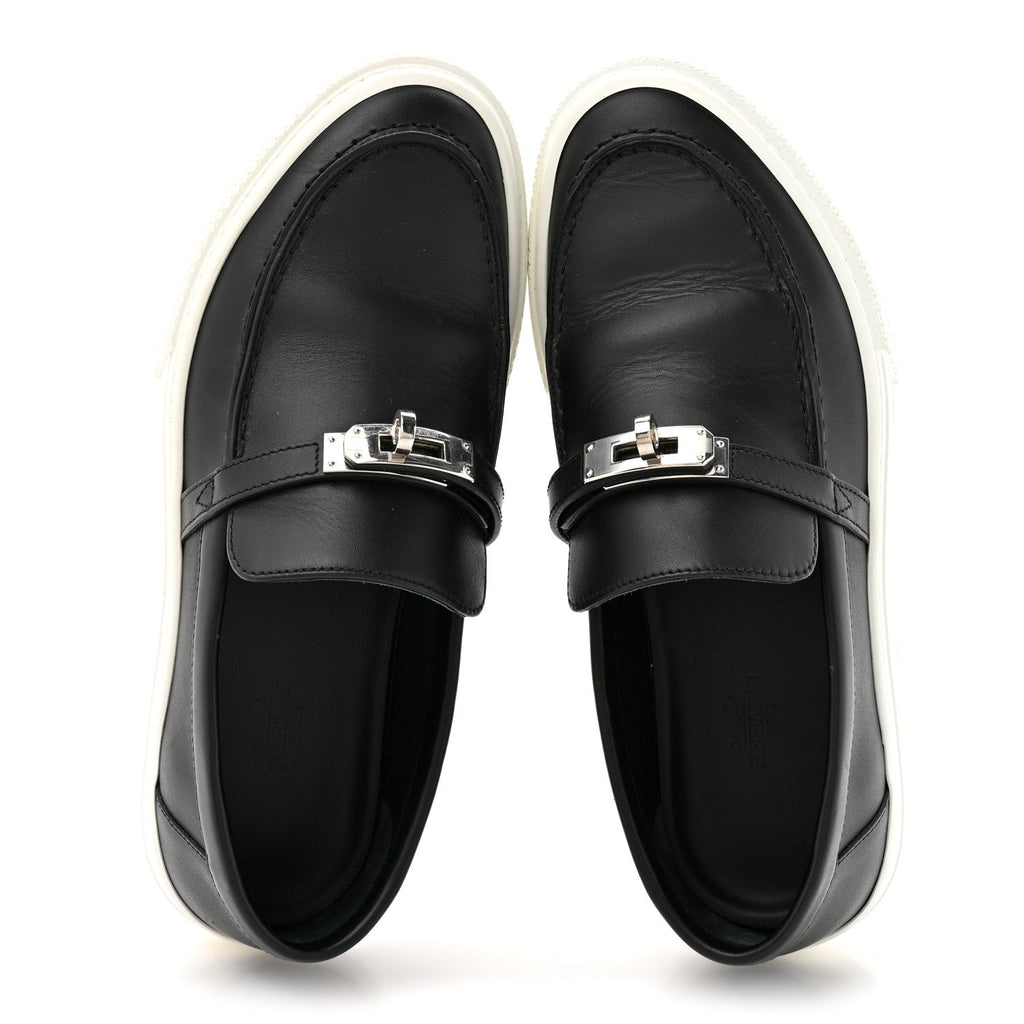 Calfskin Game Slip On Sneakers 38 Black