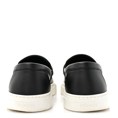 Calfskin Game Slip On Sneakers 38 Black