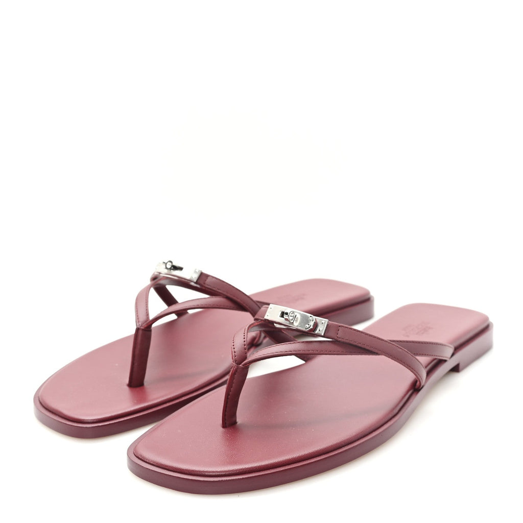 Calfskin Miss Sandals 39 Rouge H
