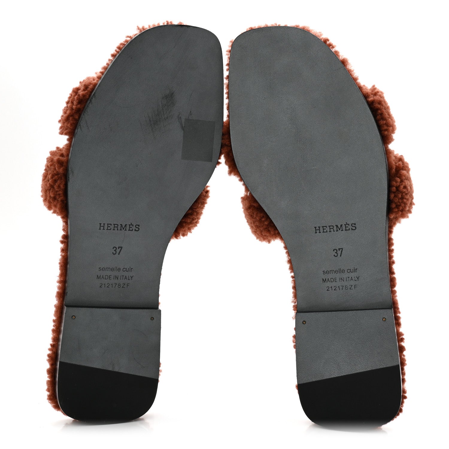 Woolskin Oran Sandals 37 Cognac