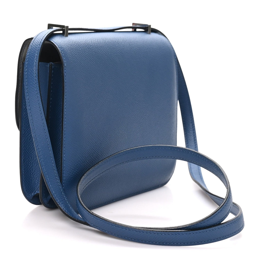 Epsom Constance Verso 18 Bleu Agate Gris Mouette
