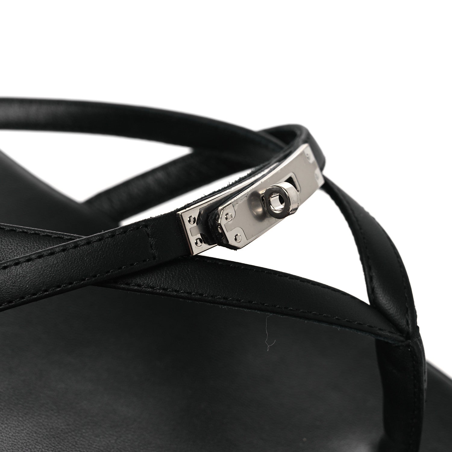 Calfskin Miss Sandals 39 Black