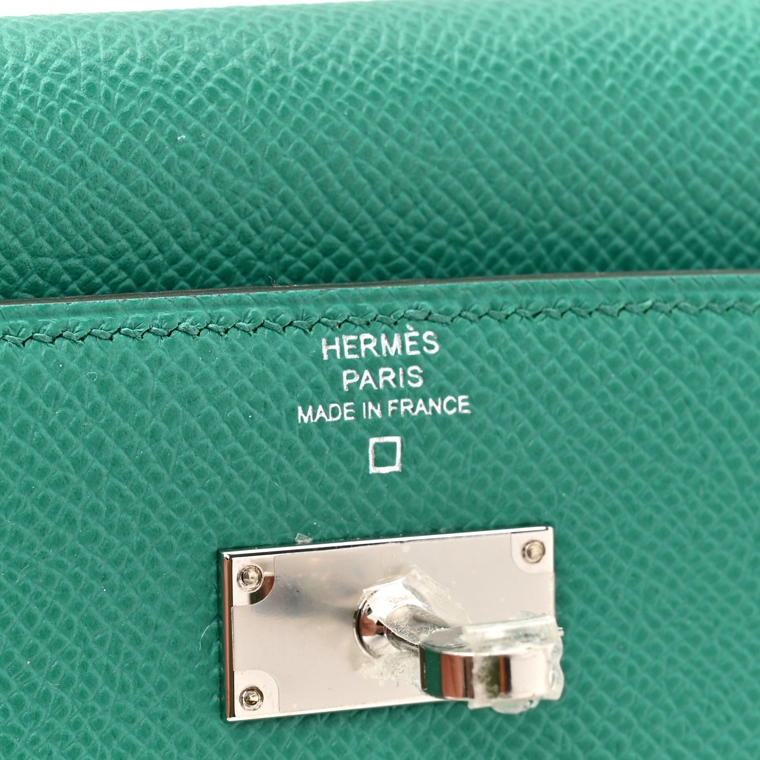 Epsom Shiny Alligator Kelly Medium Wallet Vert Jade