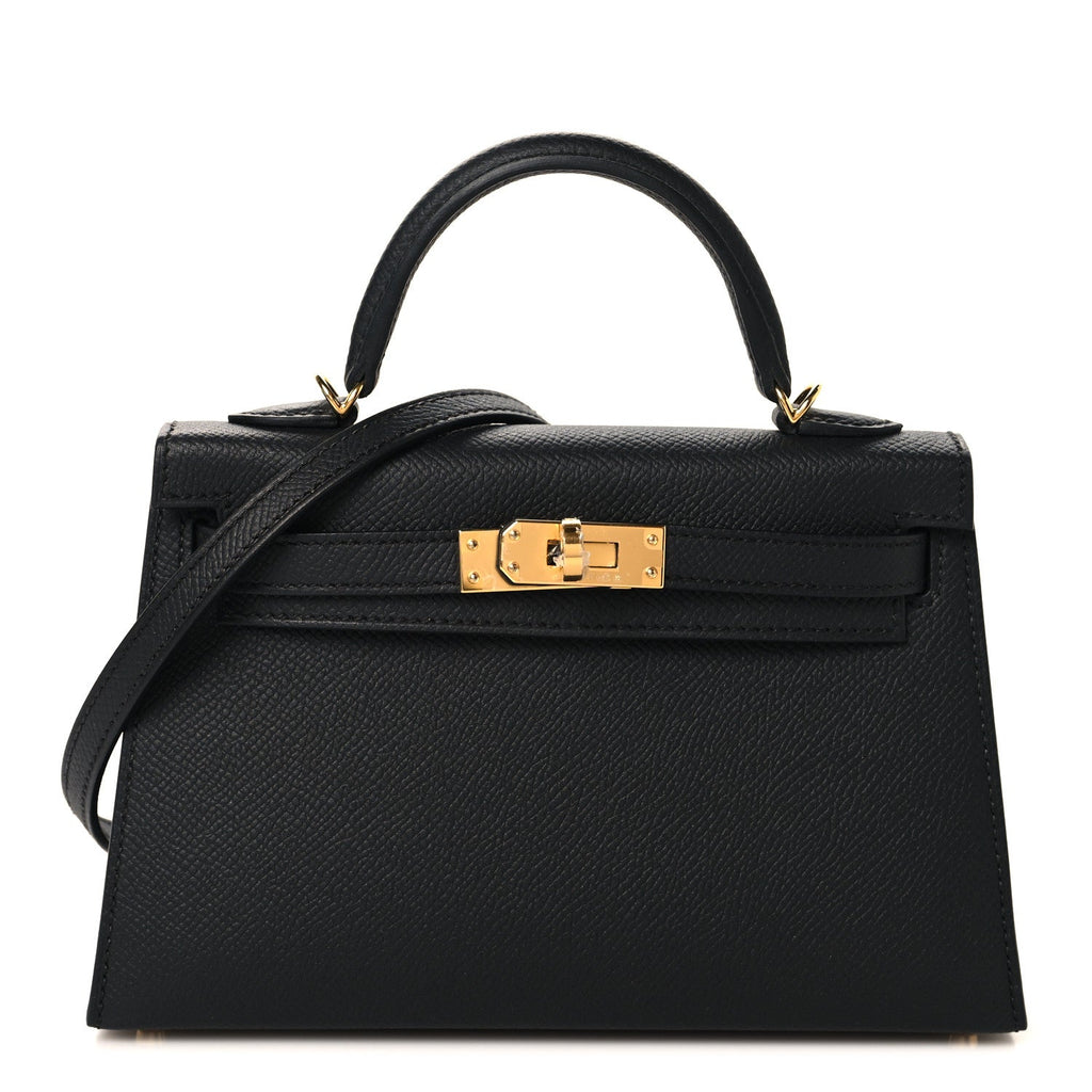 Epsom Mini Kelly Sellier 20 Black