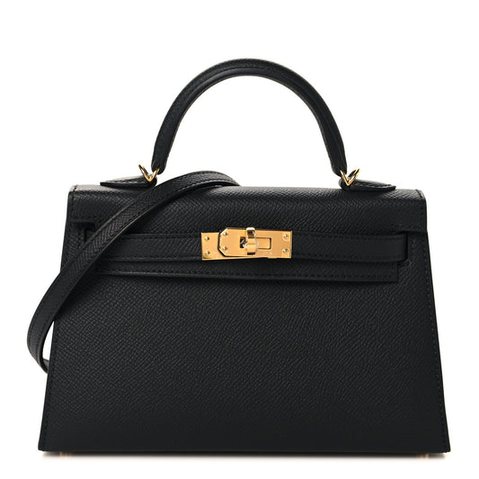 Epsom Mini Kelly Sellier 20 Black
