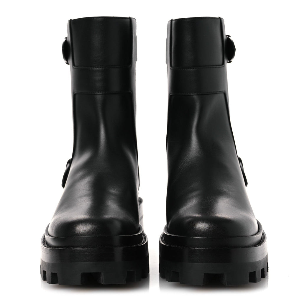 Calfskin Womens Jaimy Ankle Boots 36 Black