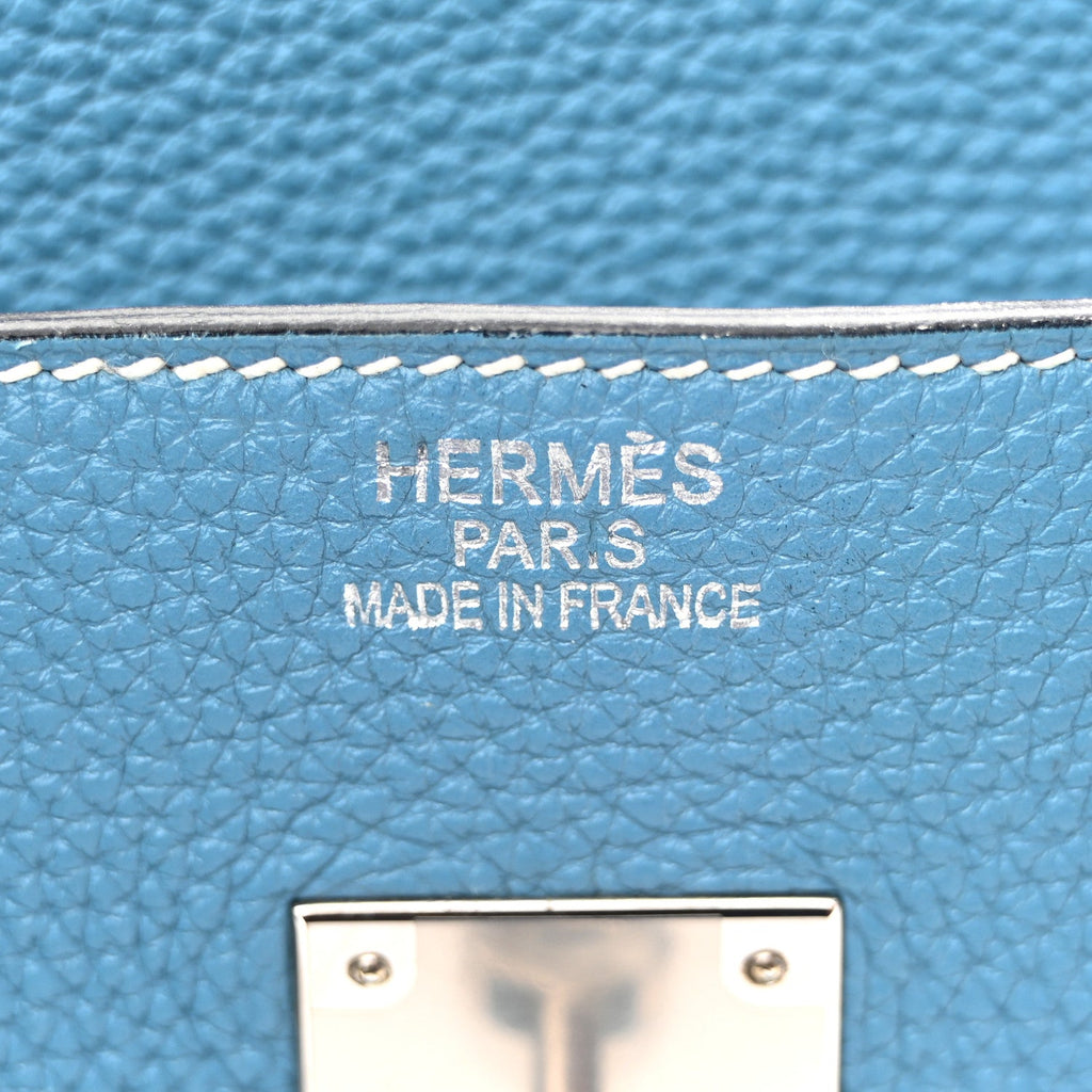 Togo BIRKIN 35 Blue Jean