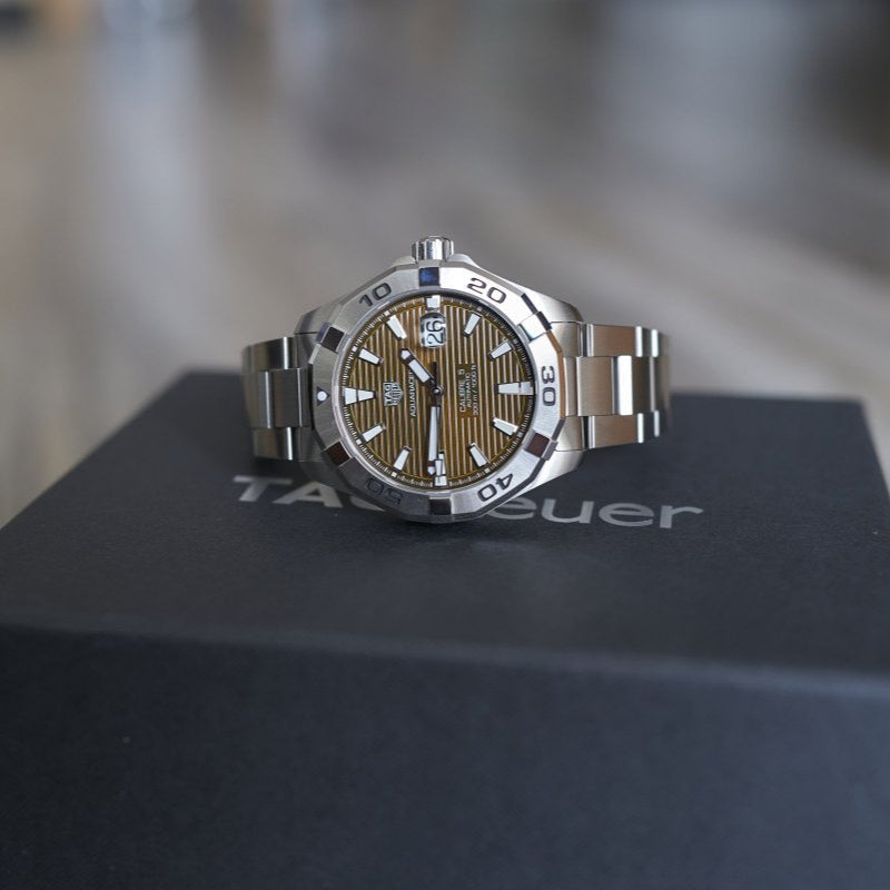 Tag Heuer Aquaracer Sunray Brown Dial Watch for Men - WAY2018.BA0927