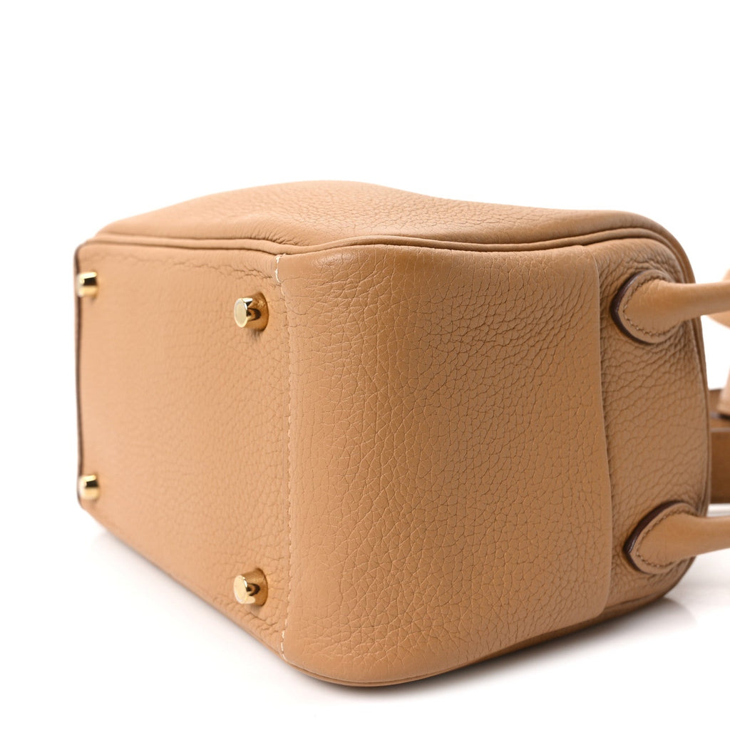 Taurillon Clemence Mini Lindy 20 Biscuit
