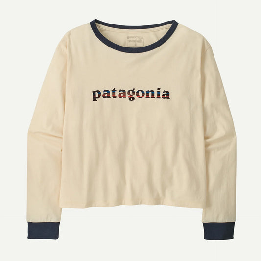 Patagonia W's L/S '73 Text Logo Easy Cut Organic Shirt - Women's