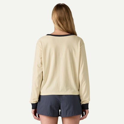 Patagonia W's L/S '73 Text Logo Easy Cut Organic Shirt - Women's