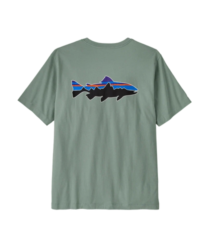 Patagonia Fitz Roy Trout T-Shirt Men's Organic Cotton Crewneck