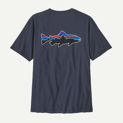 Patagonia Fitz Roy Trout T-Shirt Men's Organic Cotton Crewneck