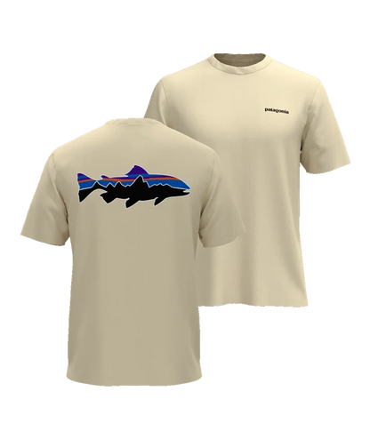 Patagonia Fitz Roy Trout T-Shirt Men's Organic Cotton Crewneck